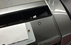 Painted front sensors